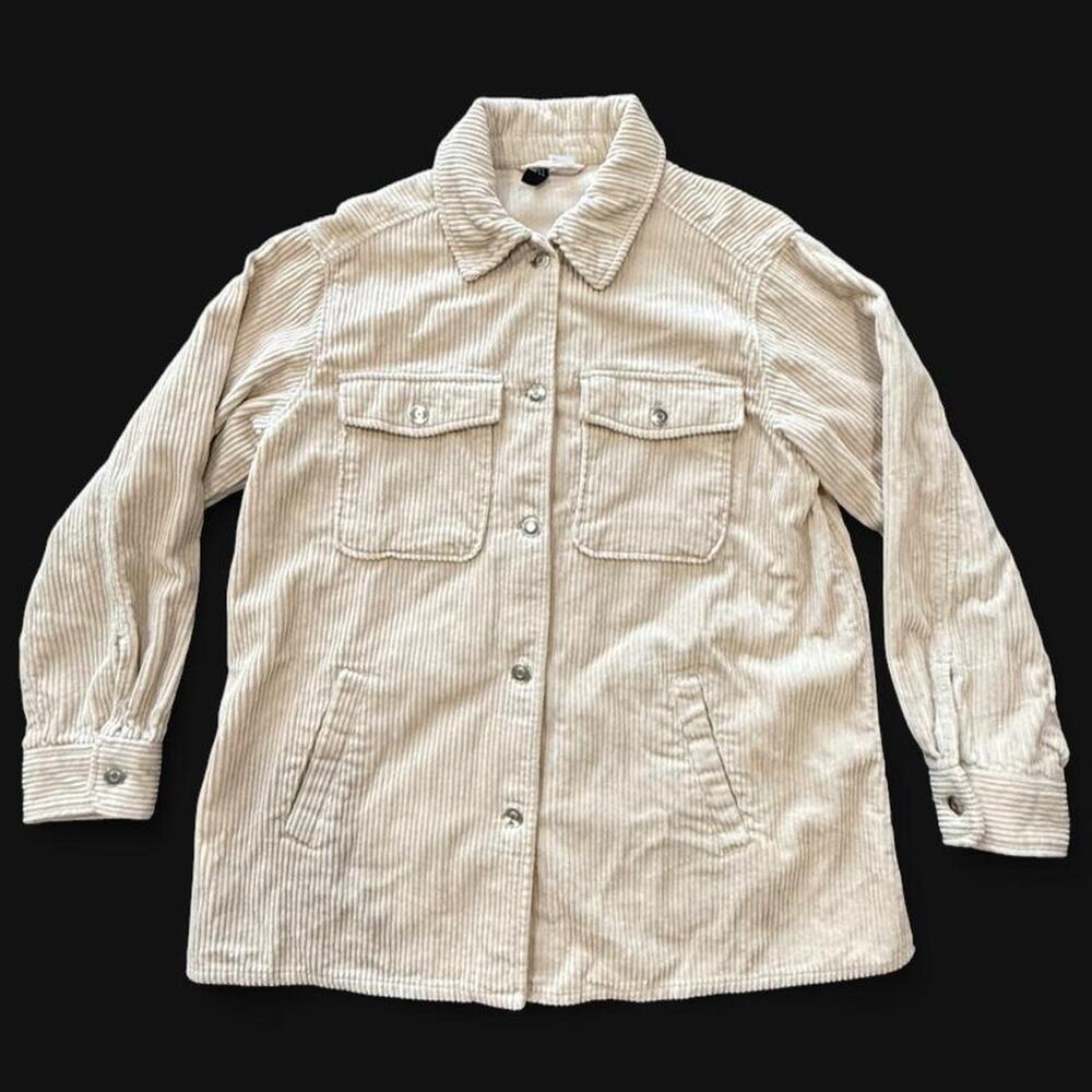 Hm cream corduroy jacket with